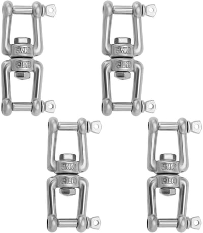 Dailygoods- Beugel 4 stks - Draaibare Beugel - M5 - 60 mm - 316
