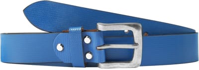 Leonardo Verrelli Leonardo Verrelli herenriem 90 cm - 130 cm (tailleomvang) in donkerblauw van 100% echt leer,