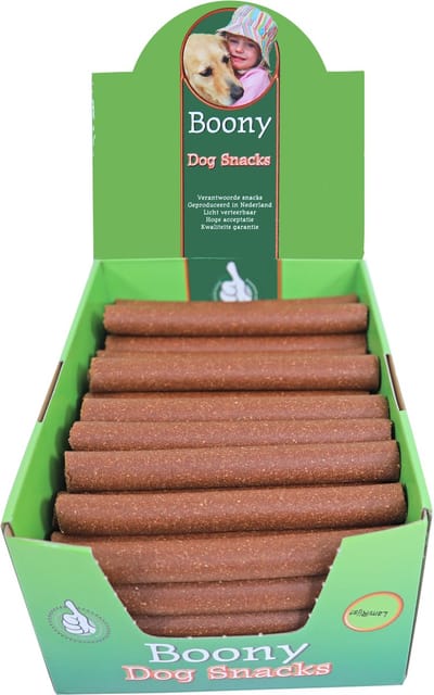 Boony kauwstang lam - rijst 20 cm per doos 50 stuks
