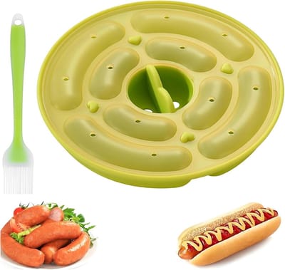 Dailygoods- Worstvorm met Deksel - Siliconen Bakvorm voor Hotdogs