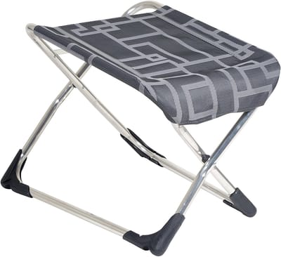 Voetsteun - Hocker Kruk - Comfortabel Ontspannen - Verstelbare Afstand - 57x44x42 cm - Grafisch Grijs