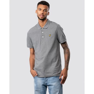Lyle & Scott heren poloshirt van effen biologisch katoen