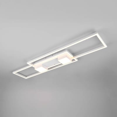 Trio Lighting Albany LED plafondlamp, wit, 100 x 28 cm, aluminium, CCT, dimbaar