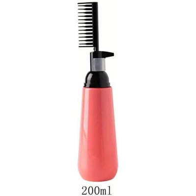 1 Pièce Peigne Coloration Cheveux Bouteille Vide Teinture Cheveux Avec Brosse Applicateur Bouteille Applicateur Shampooing Outil de Coiffure Coloration Cheveux Distributeur 200ml