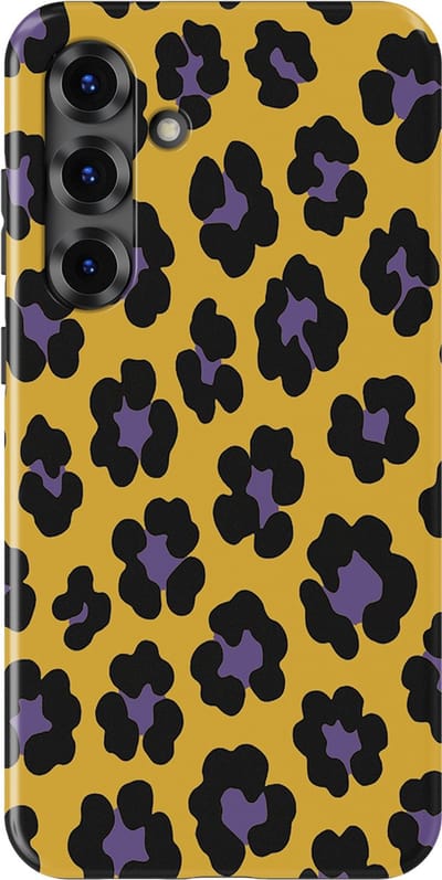 DripCase Luipaard Hoesje Samsung Galaxy S25 Plus | Backcover met Mag | Hoesje met Dierenprint Samsung Galaxy S25 Plus Wild Electric