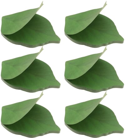 Dailygoods- Memopads Groen - 6 Pads (300 Vellen) - Zelfklevende Notities - Herinneringsnotities - Kantoor/School Gebruik - Afmetingen 9,5 x 6,2 cm - Sticky Notes