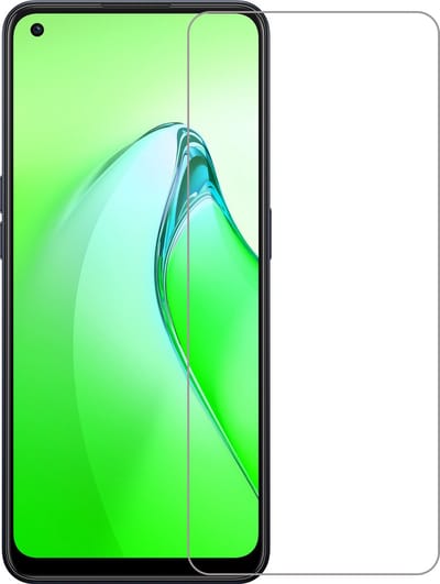 Screenprotector Geschikt voor OPPO Reno 8 - Extra Sterk - Beschermglas - Gehard Glas - Tempered Glass - Screen Protector
