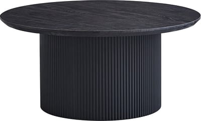 Interiax Salontafel 'Rayan' 80 cm Rond Decor Donkerbruin