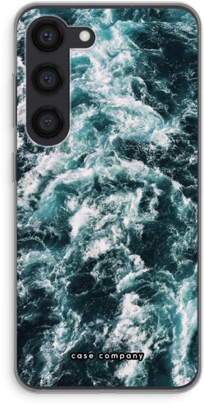 Hoesje geschikt voor Samsung Galaxy S23 hoesje - Zee golf - Soft Cover Telefoonhoesje - Bescherming aan alle Kanten en Schermrand