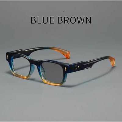 Klassieke Vierkante Fotocromische Leesbril voor Mannen Neutraal Stijlvol Modieus Blauw Licht Blokkerend Buiten Kleur Veranderende Zonnebril 2.5