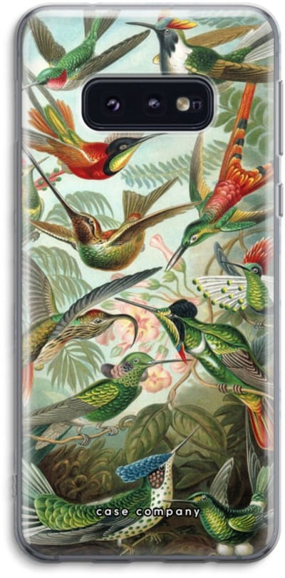 Case Company® - Hoesje geschikt voor Samsung Galaxy S10e hoesje - Haeckel Trochilidae - Soft Cover Telefoonhoesje - Bescherming aan alle Kanten en Schermrand