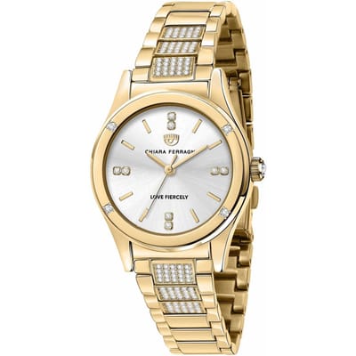 Horloge CHIARA FERRAGNI R1953102506. Kwarts, Kleur zilver. Vrouw. beige