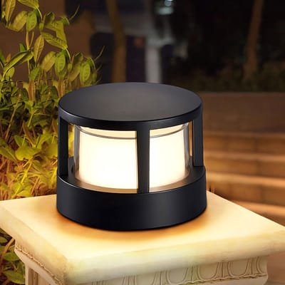 Moderne IP65 LED-tuinverlichting voor binnen en buiten - Wandlamp en plafondlamp in zwart aluminium 3000K warmwit