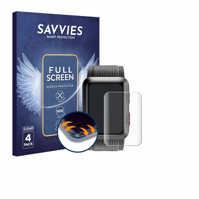 Savvies - Screenprotector voor Huawei Watch D - Folie Beschermfolie transparant volledig dekking 4 Stuks