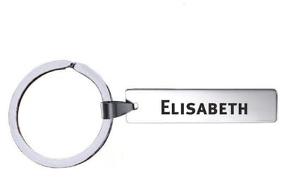 Sleutelhanger Met Naam - Elisabeth - RVS