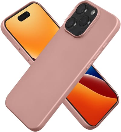 kwmobile telefoonhoesje geschikt voor Apple iPhone 16 Pro Max - Hoesje voor smartphone - Back cover in metallic roségoud