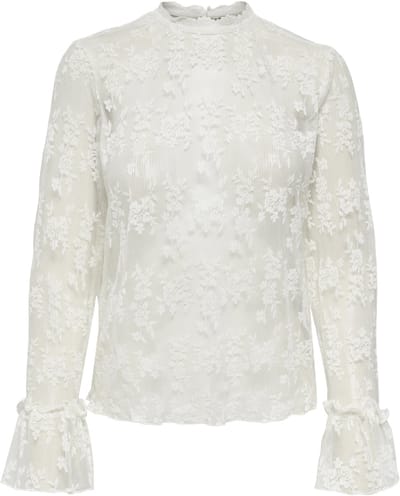 ONLY - ONLCRISMA L/S O-NECK TOP WVN Dames Blouse