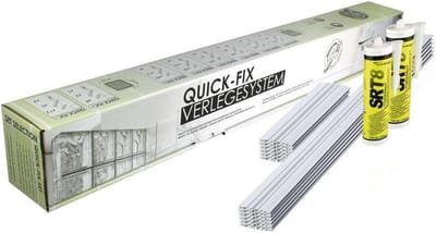 Eenvoudig Ligsysteem voor Glasblokken (19x19x8 cm) - Snel Monteren Zonder Zichtbare Onderdelen