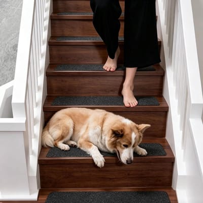 15 stuks - Antislipstrips - Antislipstickers voor trappen - Trapmatten - 10x61 cm - Zelfklevende Anti Slip Strips Met Roller - Antislip vloerstickers - Grip Trap Stickers - Trapprofiel - voor kinderen, ouderen, honden, huisdieren - zwart