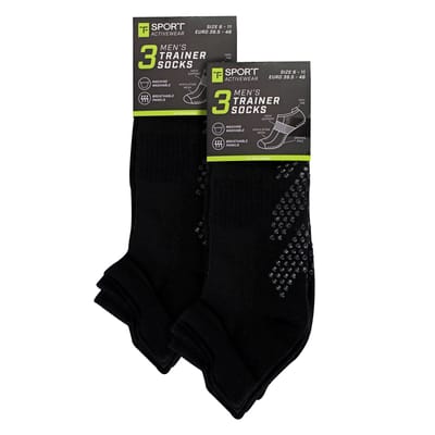 6-Pack Heren Yoga Pilates Antislip Sokken | Ademend Gewatteerde Sportsokken