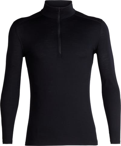 Icebreaker BF 200 Oasis LS Half Zip - Heren - Thermoshirt - Zwart