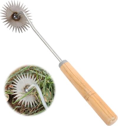 Onkruidsteker - Wortelsteker Tuin - Onkruid Verwijderen - 4-Tands Ontwerp - 37.5 cm - Zilver