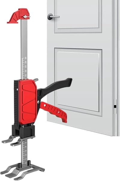 Gipsplaat Lifter - Meubellift Arm - Arbeidsbesparend Tillen - Robuuste Staalconstructie - 0-185 mm Hefbereik - Zilver Zwart