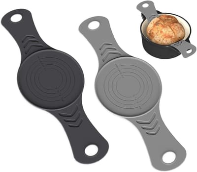 Bakmat voor brood - Broodbakmat - Zelf brood bakken - Met lange handgrepen - 57 x 21 cm - Grijs