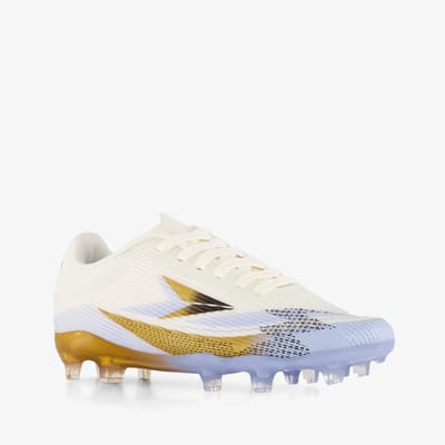 Dutchy Ultimate kinder voetbalschoenen FG wit goud - Maat 28 - Uitneembare zool
