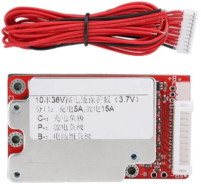 Dailygoody - 36V BMS-beschermingsbord - Balanceren Li-ion Batterij - Eenvoudige installatie - Stroom 5A - Professionele chipset - Geschikt voor Lithiu...