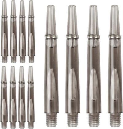 Professionele Dart Schachten Set van 12 Stuks, 45mm, Duurzaam PC Materiaal, Zwart, Ideaal voor Dartspellen en Toernooien