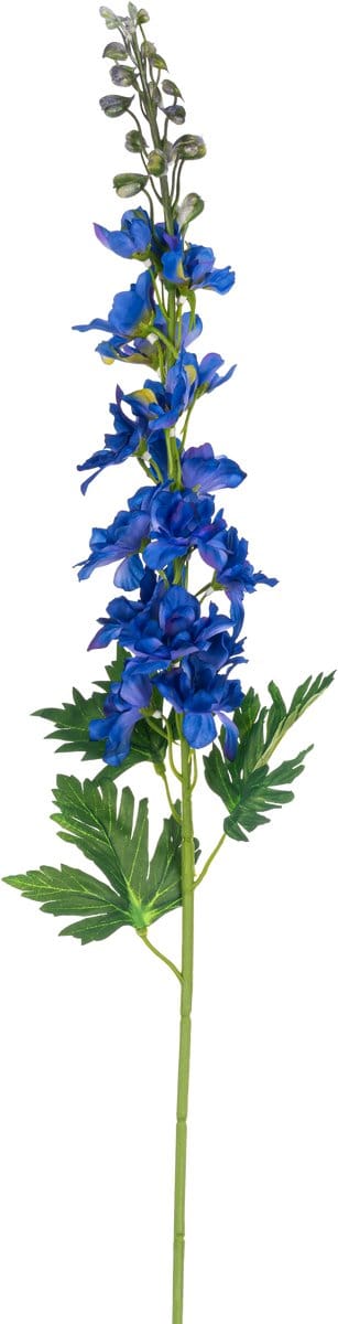 Easyplants | Kunstbloem Delphinium 79 cm blauw | Zijde | Nepbloemen | blauw | Onderhoudsvrij | Kant-en-klaar