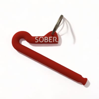 SOBER. Ad Rietje Rood – 2-Pack – Studentencadeau – Herbruikbaar Feest Rietje – Rietad