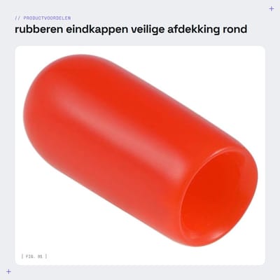 Dailygoods- Eindkappen 5,5 mm - Ronde Rubber/ Vinyl - 200 Stuks - Duurzaam/ Zacht - Goede Elasticiteit/ Isolatie - Eenvoudig te Installeren - Afdekkappen