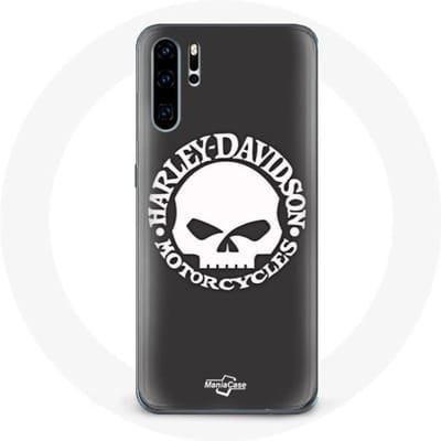 Coque pour Huawei P30 Harley Davidson Motors Tete de mort