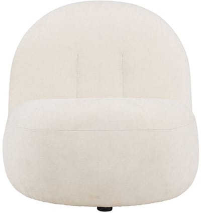 Omaha fauteuil wit, zwart.