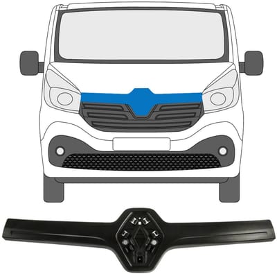 Grill lijst voor Renault Trafic 2014-