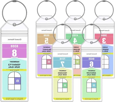 Robuuste en Waterdichte Kofferlabel voor Cruises - Transparante Bagagetag met Metalen Bevestiging voor Aida, TUI en My Ship (XXL, 19 x 6.5 cm)