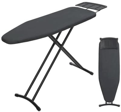 Brede zware strijkplank 48 x 15 cm - in hoogte verstelbaar met hittebestendige hoes