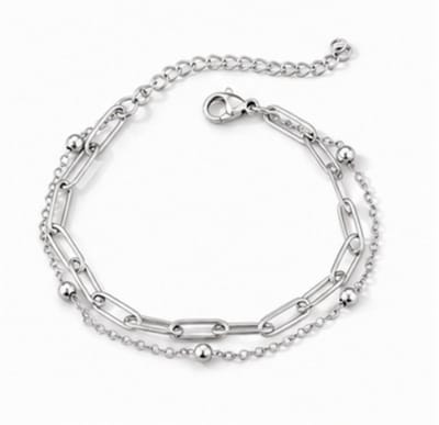 Armband - Zilverkleurig- verguld - dames - Vrouwen - feest sieraden - verjaardag cadeau - cadeau - vakantie