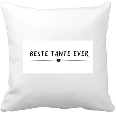 Akyol - beste tante ever Kussen hoes - Tante - aunt - leuk cadeau voor je tante - 40 bij 40 cm
