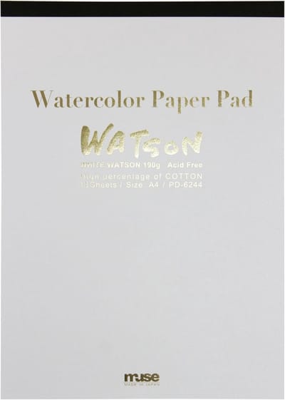 Aquarelpapier Blok - Tekenen Schilderen - Kunst Maken - Hoge Kwaliteit Papier - A4 15 Vellen - Wit