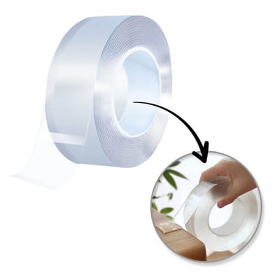 Hauskraft Nano Tape - Dubbelzijdige Tape - 3cm x 3m - Transparante Dubbelzijdige Plakband