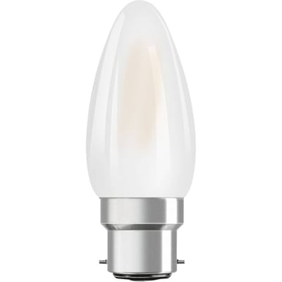 OSRAM LED kaars B22d Classic 827 4W mat