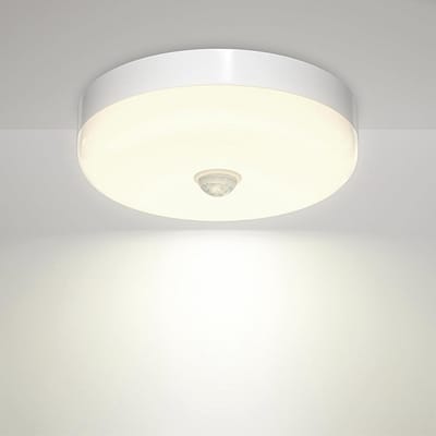 LED Plafondlamp met Bewegingssensor 15W - Ronde Binnenlamp 1500lm Natuurwit voor Garage, Gang, Balkon