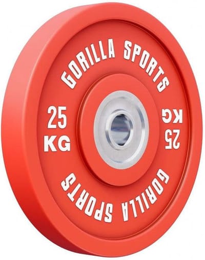 Gorilla Sports Bumper Plate - Halterschijf - 25 kg - Gietijzer - 50 mm