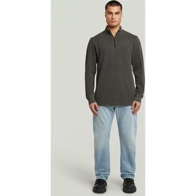 G-Star Overdyed Half Zip Tweeter Asfalt Gd Taglia: L | Maglioni a maglia Outlet | Uomo