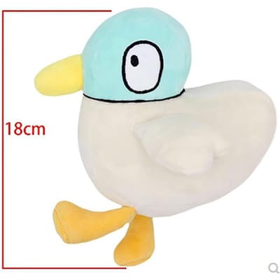 Nieuwe Sarah en Eend Speelgoed Anime Cartoon Kawaii Dieren Knuffelkussen Kamerdecoraties Poppenverzameling Kerst Verjaardagscadeau white