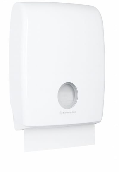 Aquarius - Handdoekdispenser Kunststof Wit - 29.4x45.1x12cm