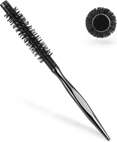 Kleine Ronde Krulborstel voor Kort en Dun Haar - Draagbare Styling Borstel